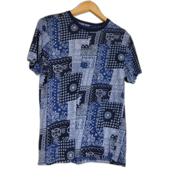Lucky Other - Lucky Blue Bandana T-Shirt - Small